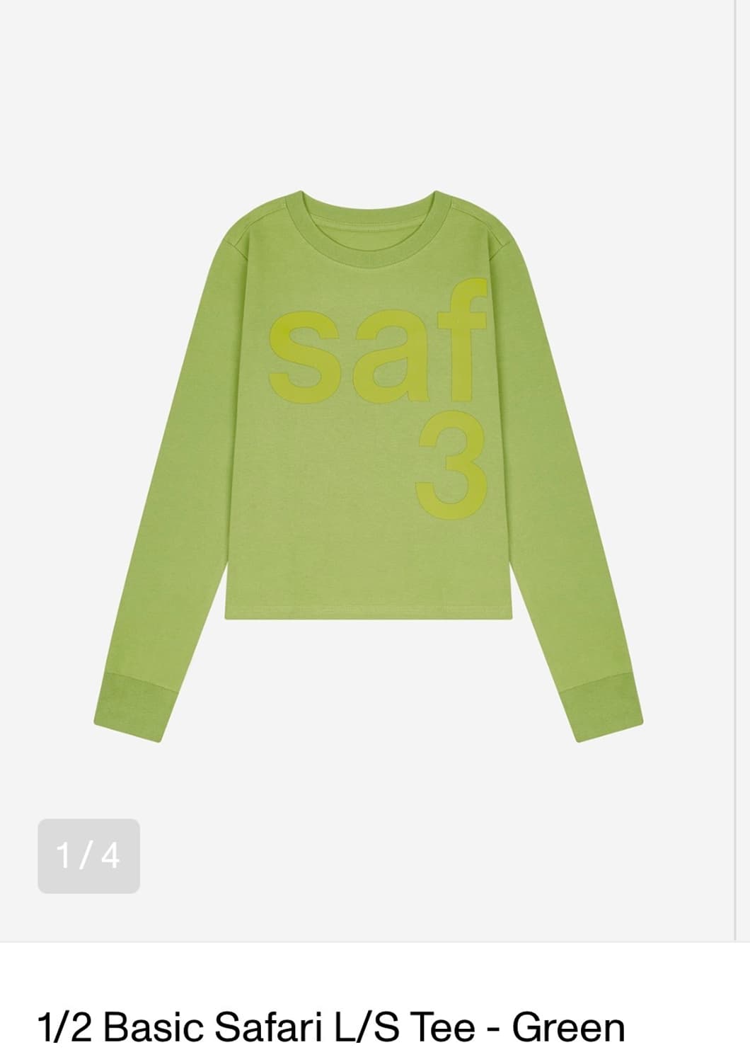 사파리스팟 우먼 1/2 베이직 사파리 롱슬리브 (그린) 상품이미지1