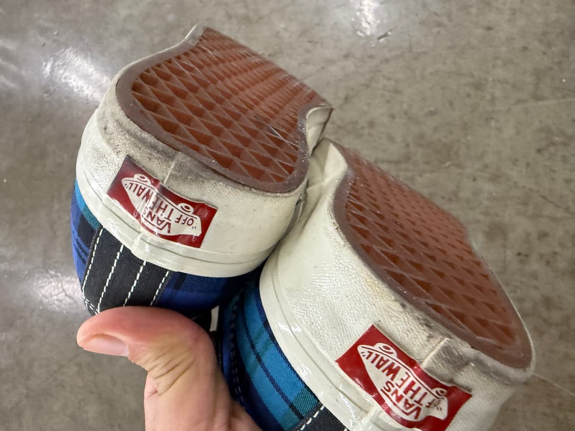 반스 어센틱 44 타탄체크 패턴 스니커즈 상품이미지5