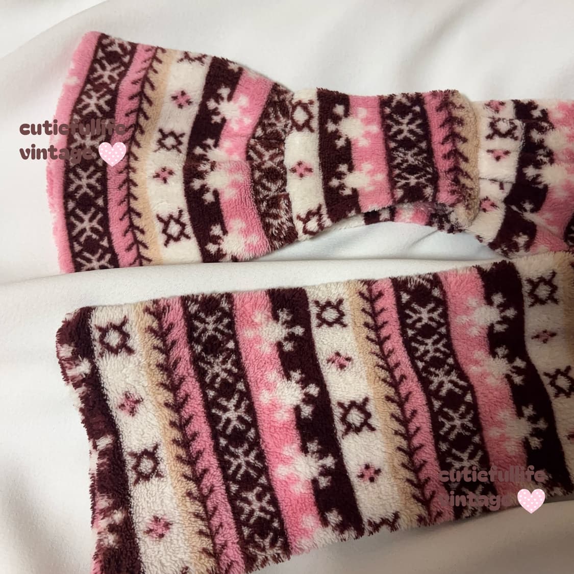 딸기초코딸기 노르딕 리본 목도리 히메갸루 라떼 상품이미지3