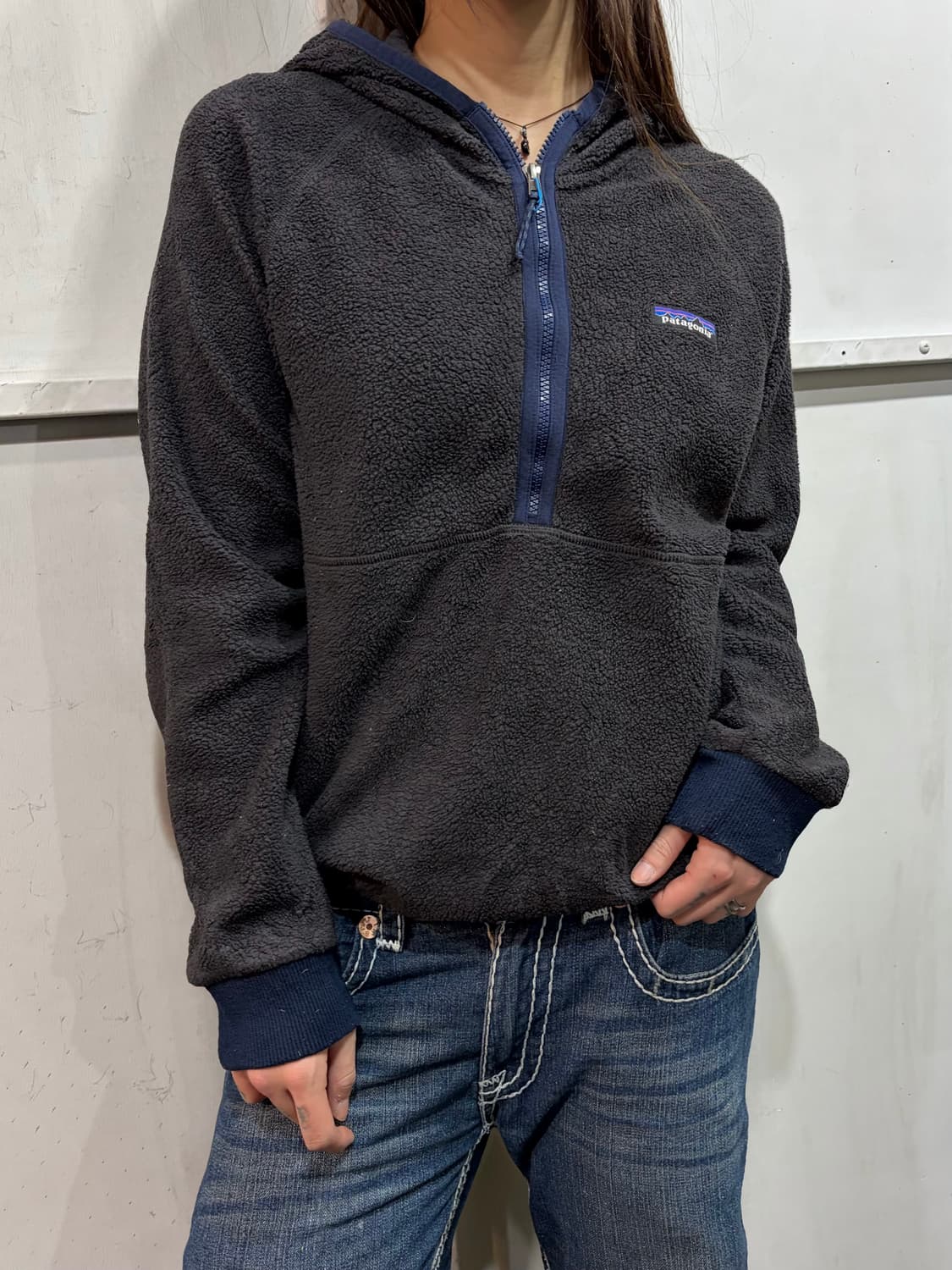 PATAGONIA charcol fleece hoodie 상품이미지2