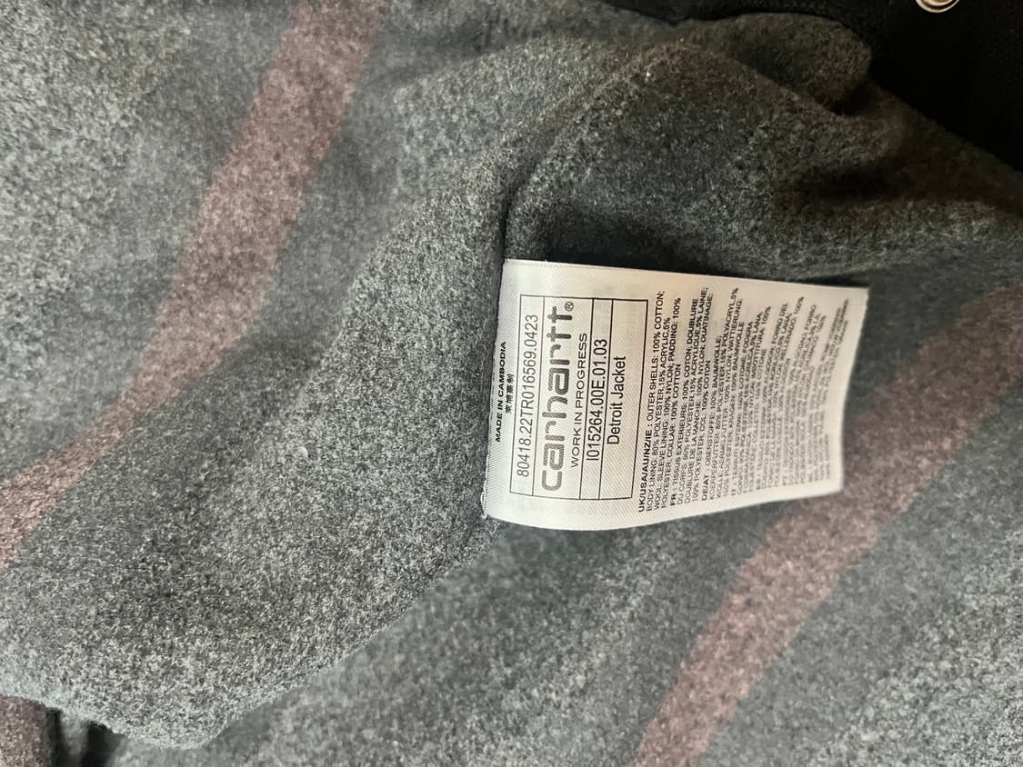 칼하트윕 CARHARTT WIP 디트로이트 남성 자켓 (블랙) 상품이미지4