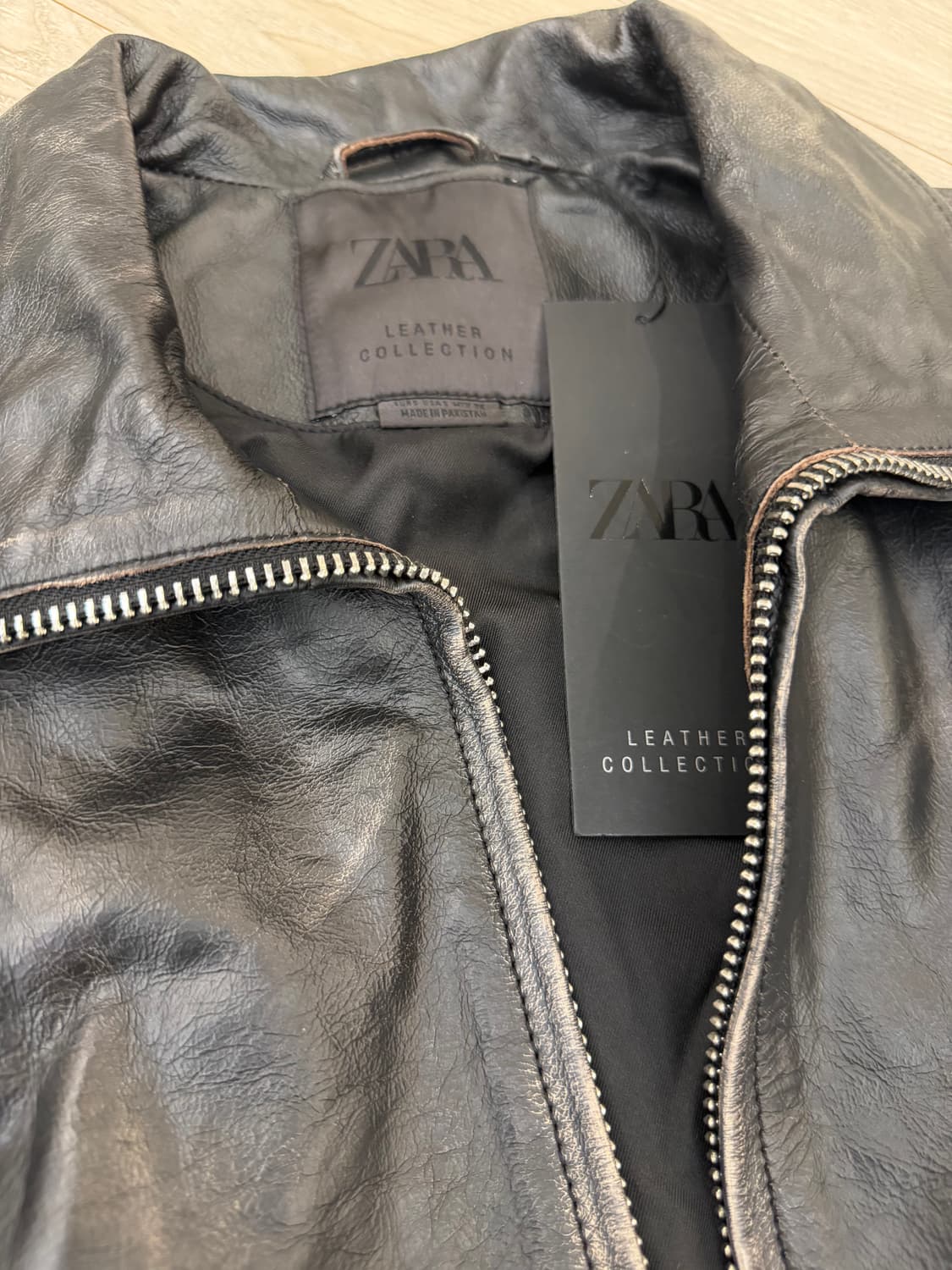 자라 레더 컬렉션 메인 가죽 자켓 상품이미지9