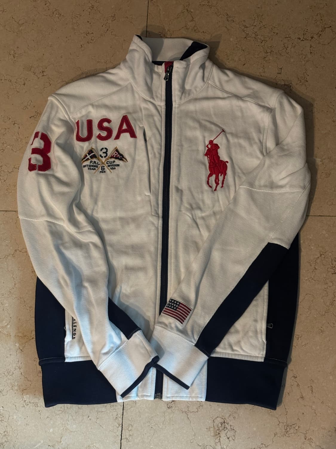 폴로 랄프로렌 빅포니 USA 레이싱 집업 상품이미지2