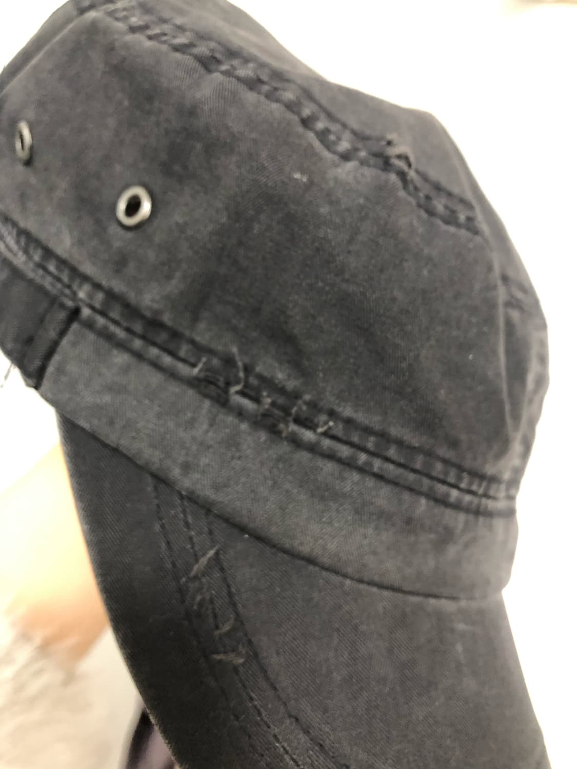 black damage detail ball cap 상품이미지5