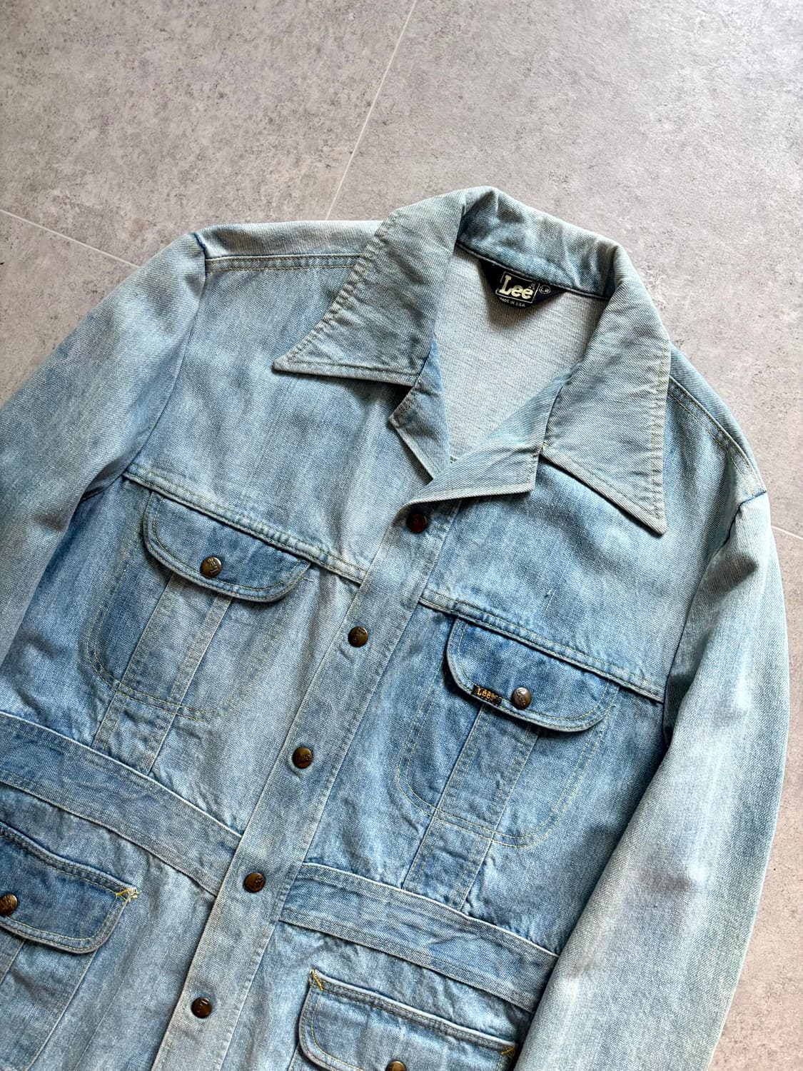 70's Lee 데님 사파리 자켓 L(100~103) 상품이미지2