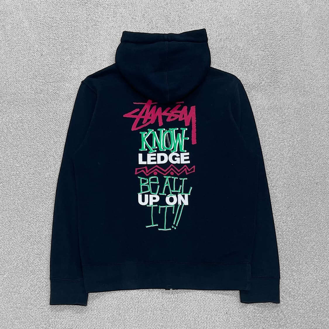스투시 Stussy up on it 그래픽 후드집업 네이비 상품이미지1