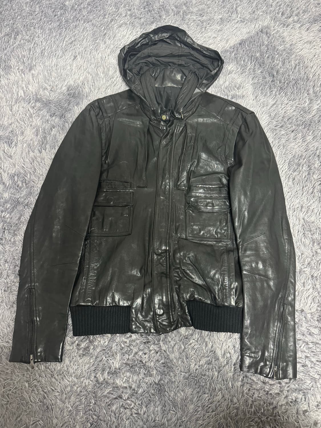 솔리드옴므 램스킨 자켓 상품이미지3