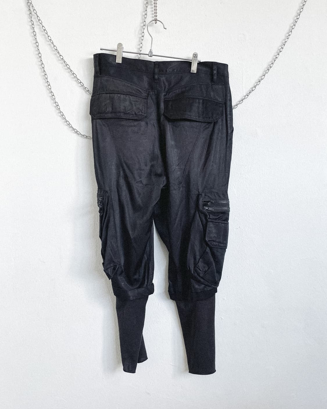 닐바렛 실크 드레이프 카고포켓 카프리팬츠 상품이미지6