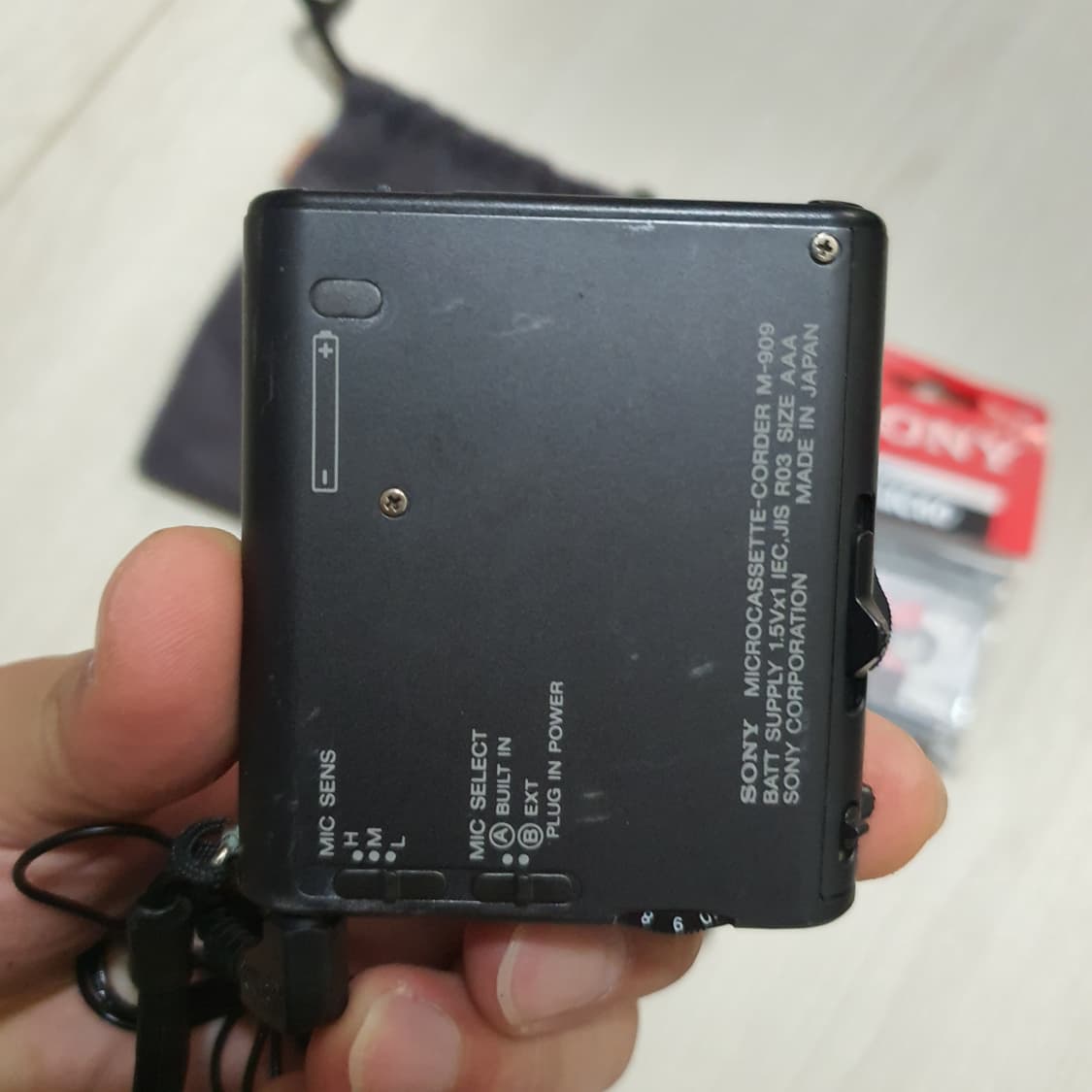 소니 마이크로 M-909 녹음기 부품용 상품이미지3