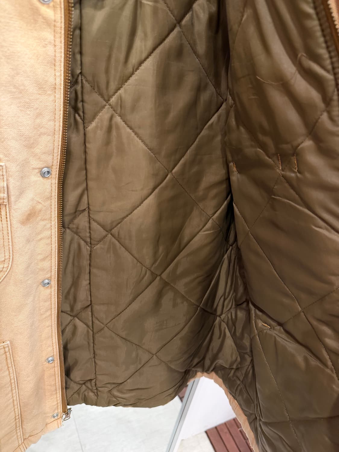 90s Bercowear 빈티지 덕 캔버스 헌팅 초어 자켓 (USA) 상품이미지4