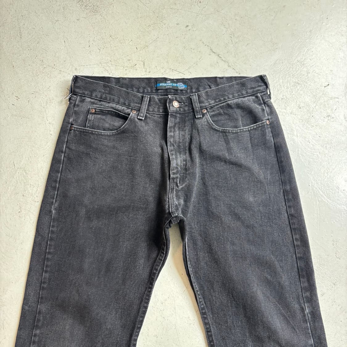 00s LEE 빈티지 흑청 데님팬츠 34x32 상품이미지2