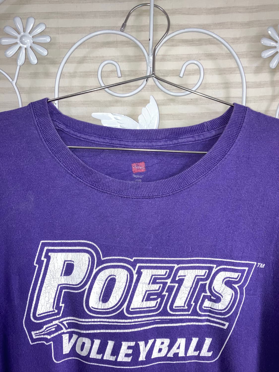 빈티지 퍼플 레터링 반팔 티셔츠 y2k 스트릿 갸루 펑키490   상품이미지3