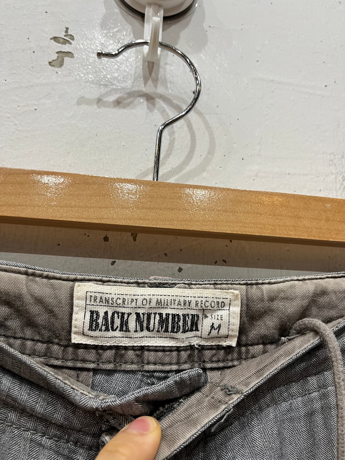 Back Number 백넘버 헤링본 카고팬츠  상품이미지7