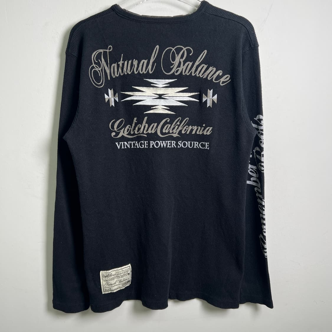 Gotcha 갓챠 나바호 블랙 와플 롱슬리브 XL 상품이미지6