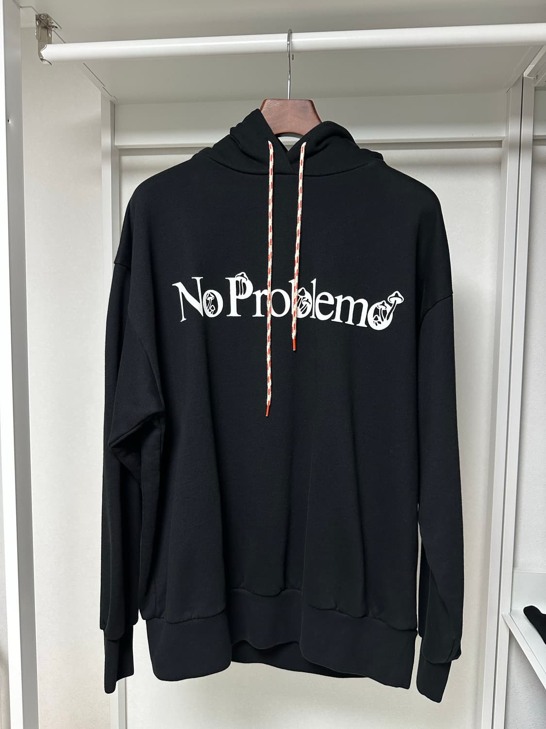 No problemo 블랙 후드 L 급처 상품이미지1