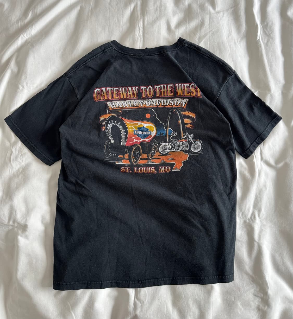 [L] 90s-00s 빈티지 할리데이비슨 freakin hot 티셔츠 상품이미지3
