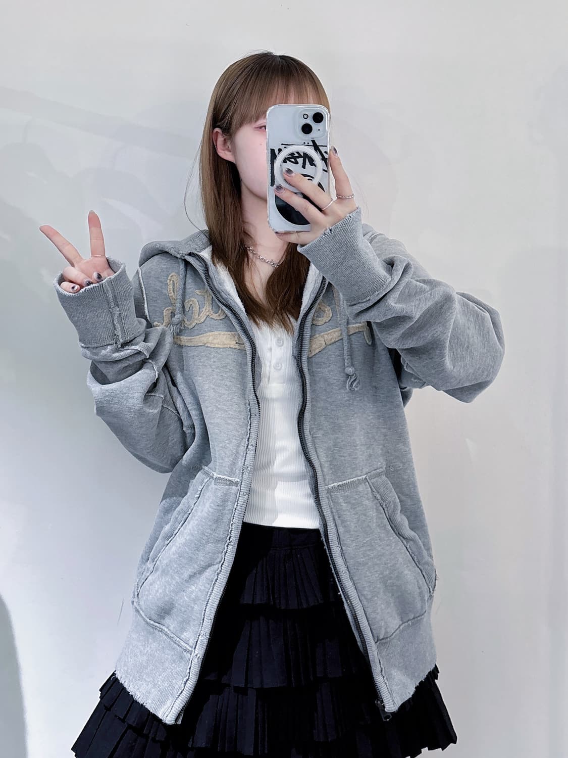 아베크롬비 그레이 후드집업 상품이미지2