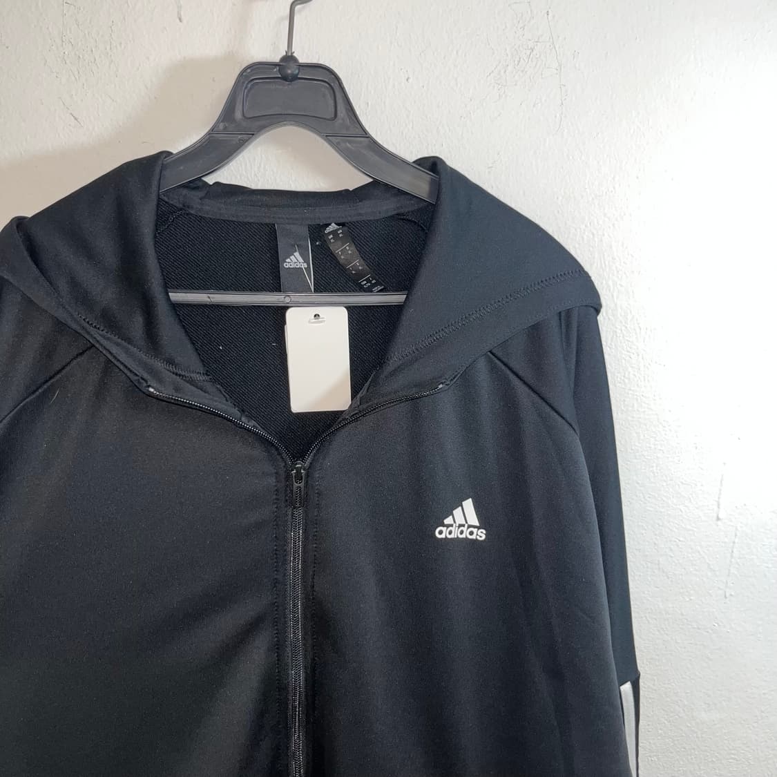 Adidas Black Hood Track Jacket 상품이미지5