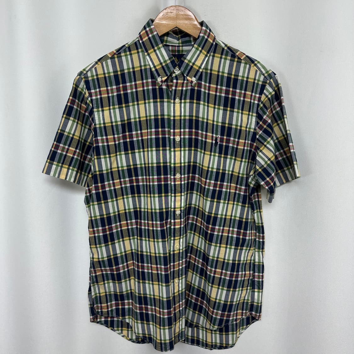   랄프로렌 남자 체크 면 반팔셔츠 M  COE 상품이미지1