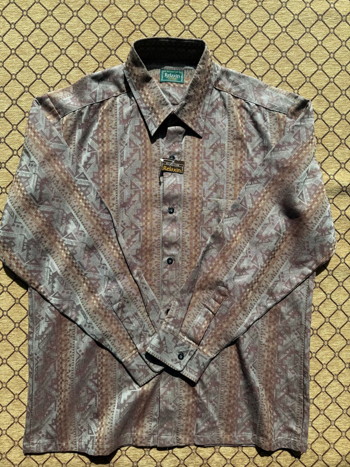 퍼플 패턴 셔츠 상품이미지2