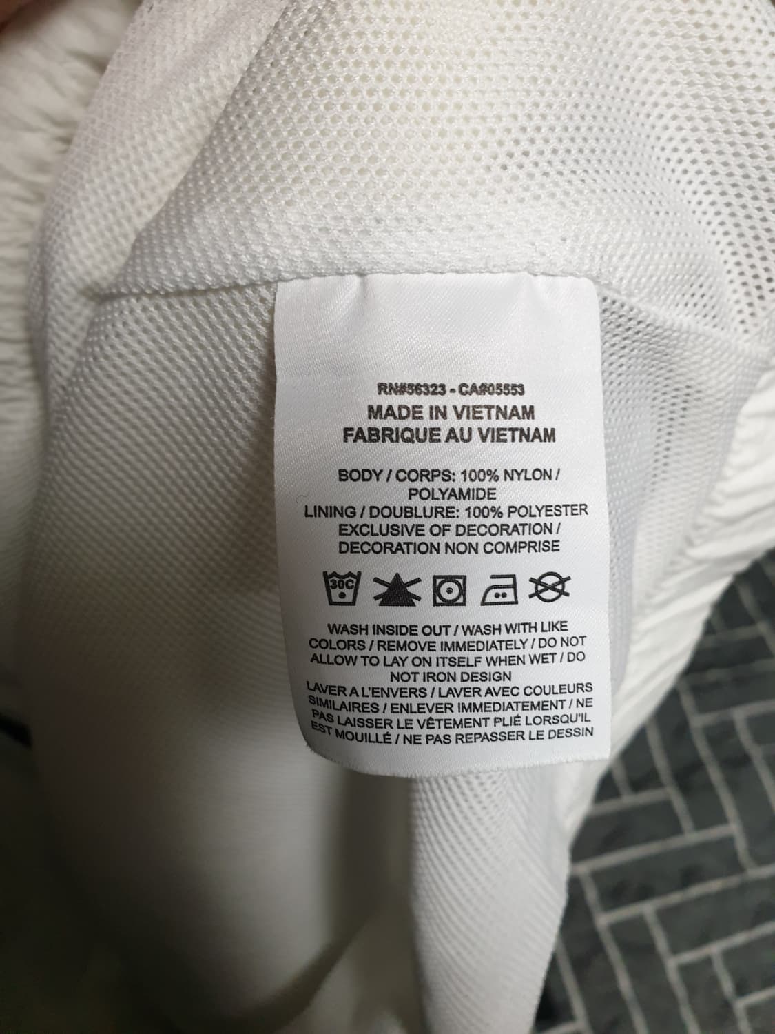 나이키 빅사이즈핏 올드스쿨 레트로 나일론 바람막이 자켓 (1X사이즈) 상품이미지4