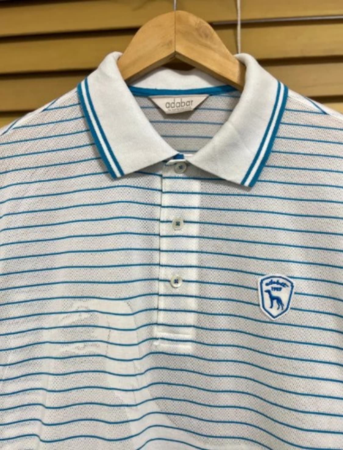 아다바트재팬 남성 스트라이프 골프반팔티셔츠 48 상품이미지1