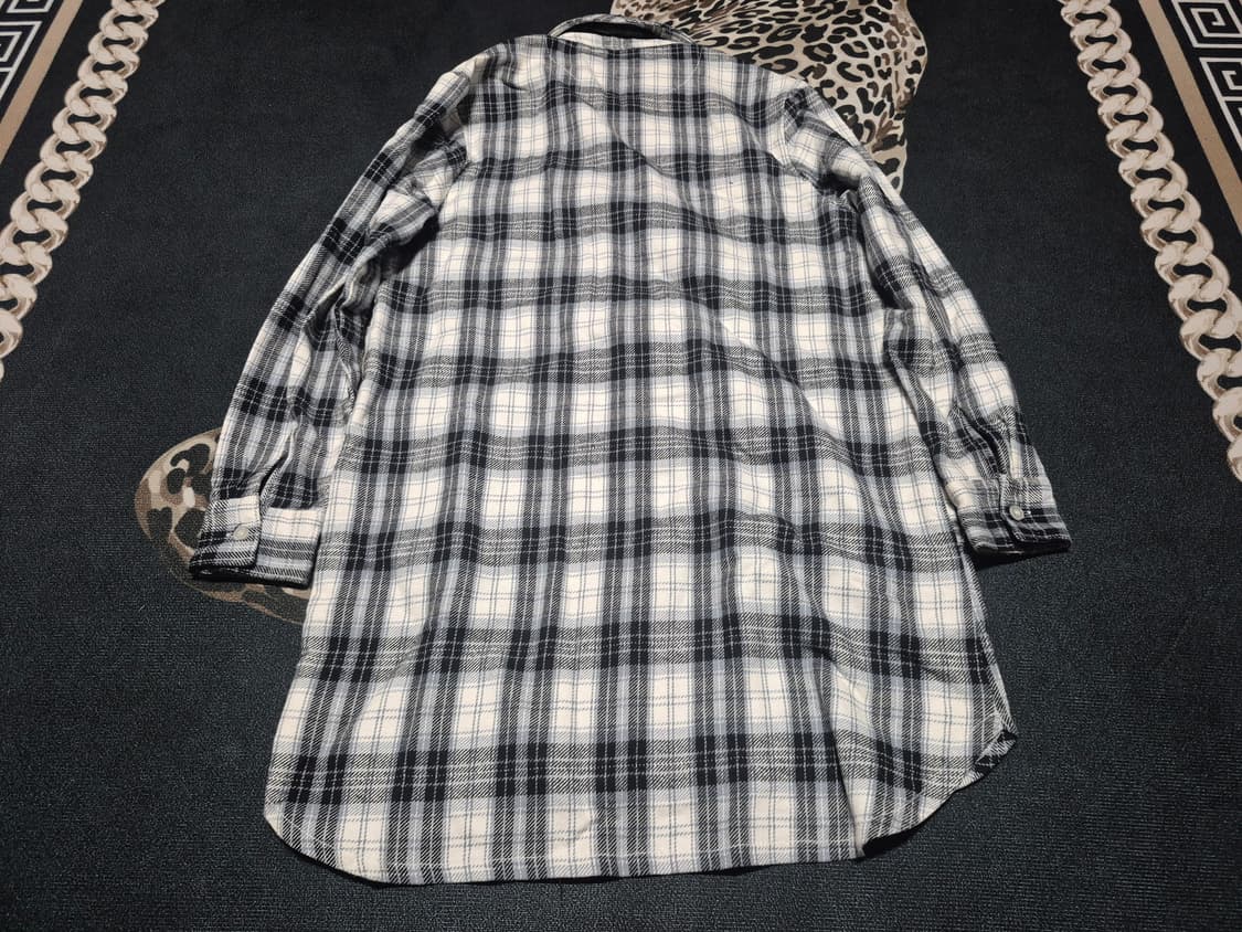 디스이즈네버댓 집 체크 셔츠 원피스 M 상품이미지4
