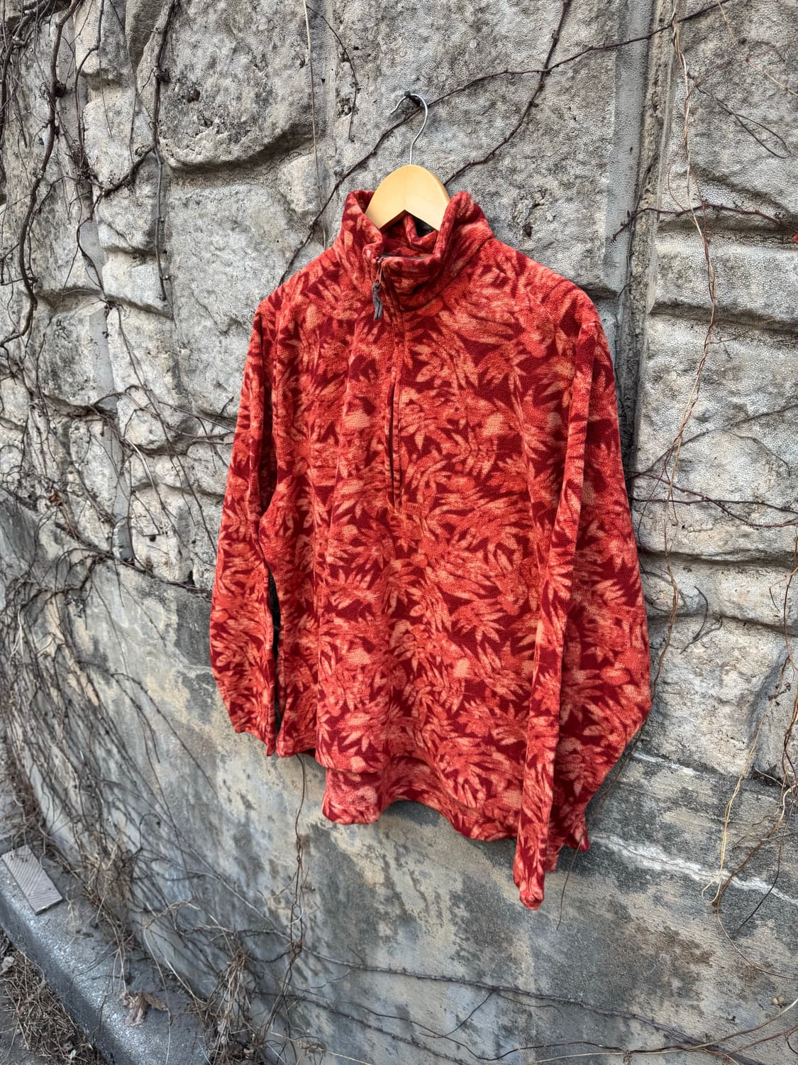 울리치 빈티지 낙엽패턴 플리스 자켓 상품이미지4