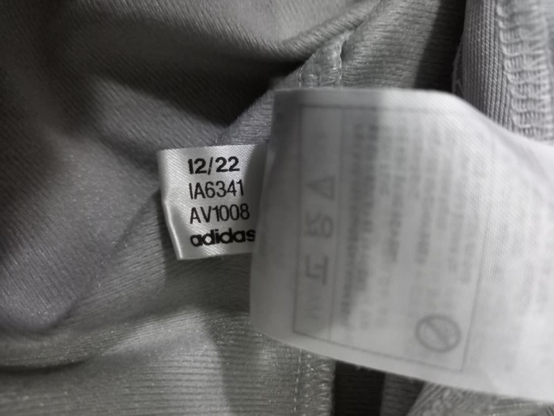 아디다스 그레이 트랙탑 저지 져지집업 105/XL 상품이미지6