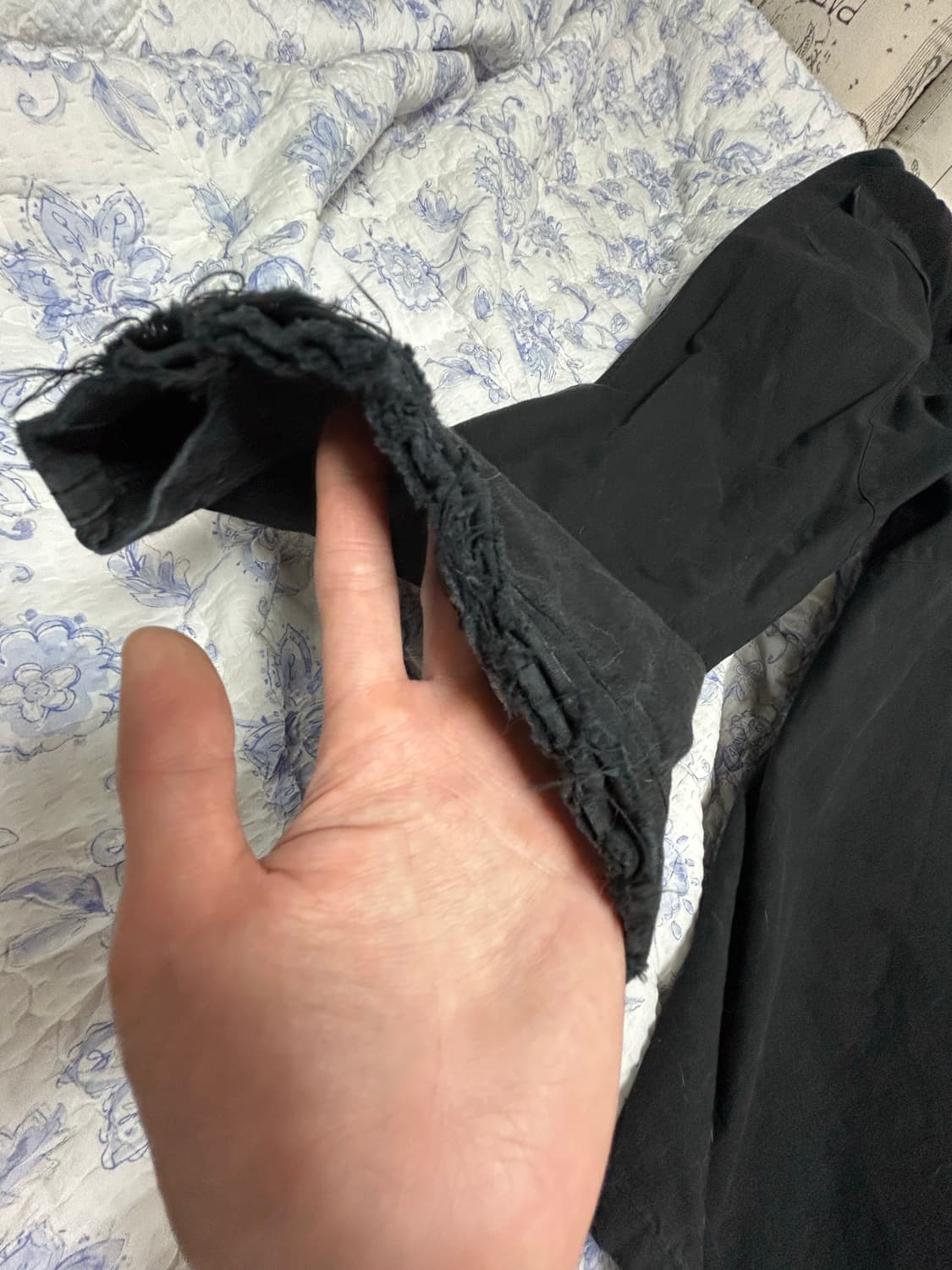 (3) 폴리테루 페인터 파자마 팬츠 블랙 상품이미지4