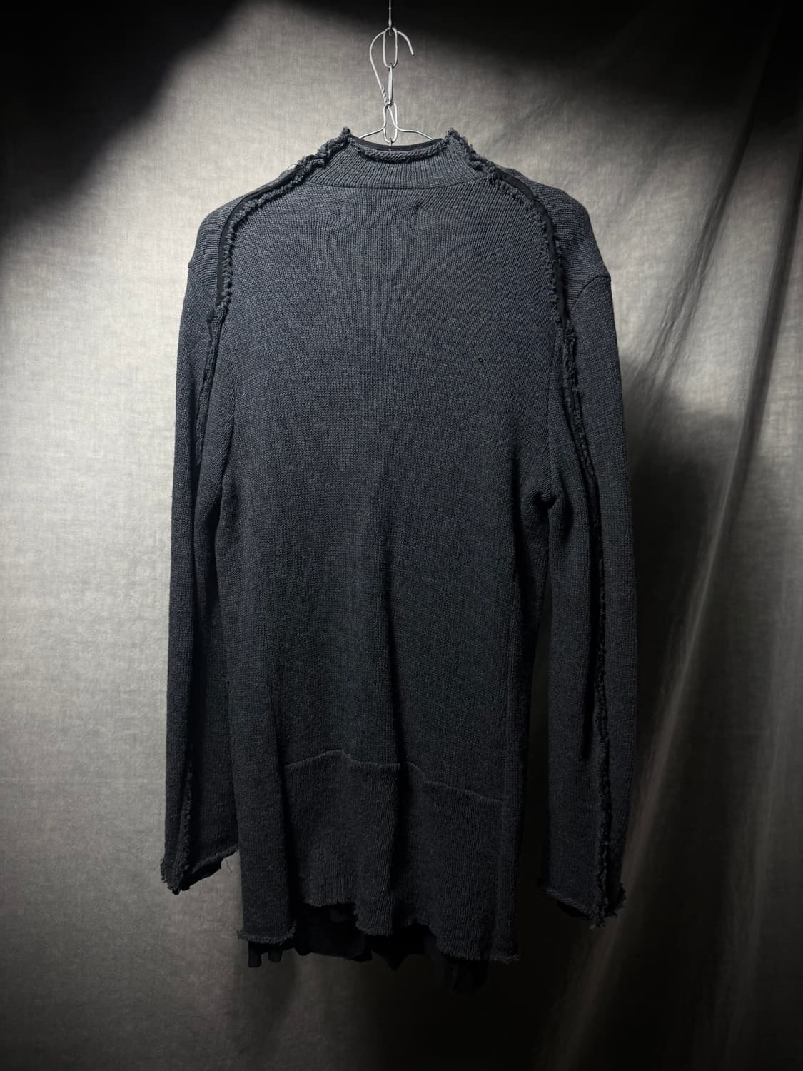 nude:mm Raw Edge Layered Knit Cardigan   상품이미지8