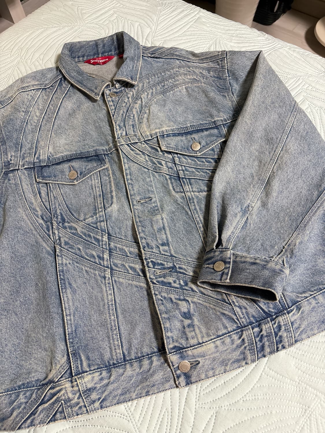[L] 슈프림 24ss S로고 데님자켓 데님트러커 상품이미지2
