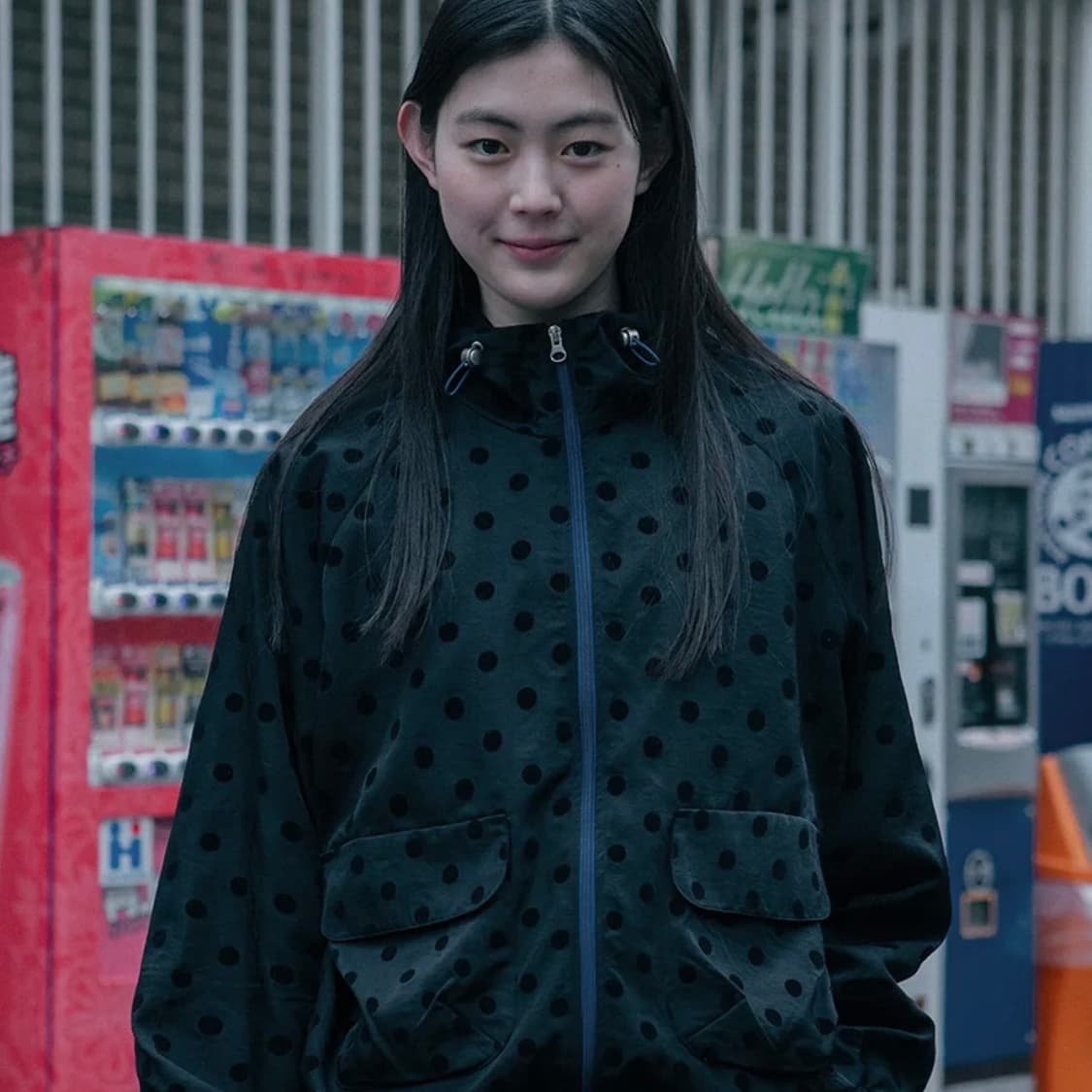 오헤시오 dot frill hooded windbreaker 바람막이 상품이미지1