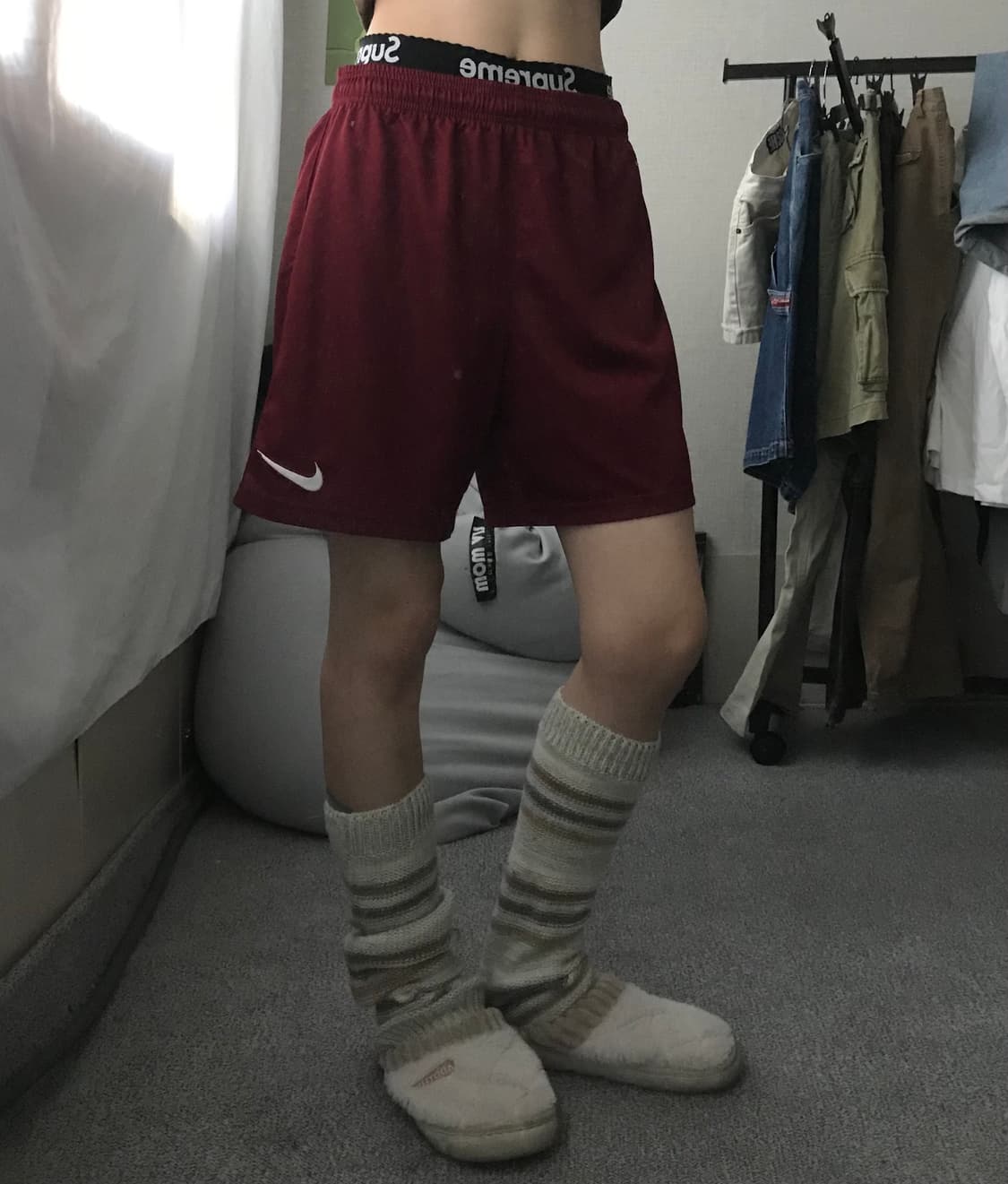 나이키 버건디 하프팬츠 상품이미지1