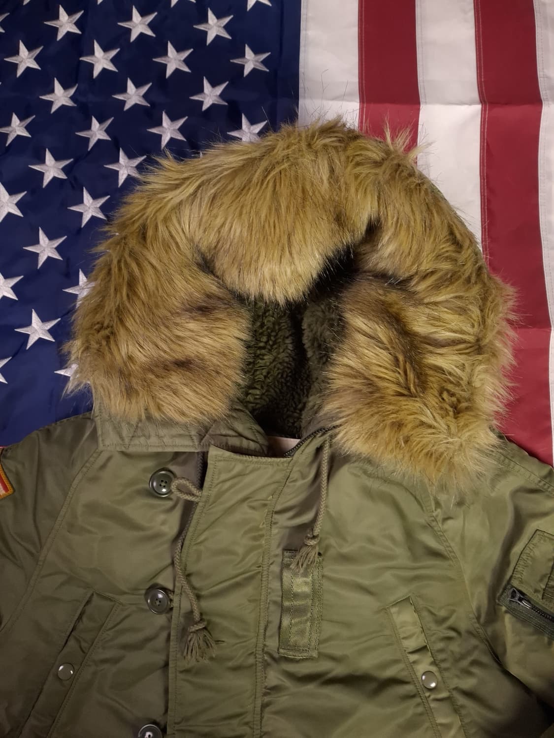 오리지날 데님앤서플라이 폴로 성조기 N-3B 파카 상품이미지3