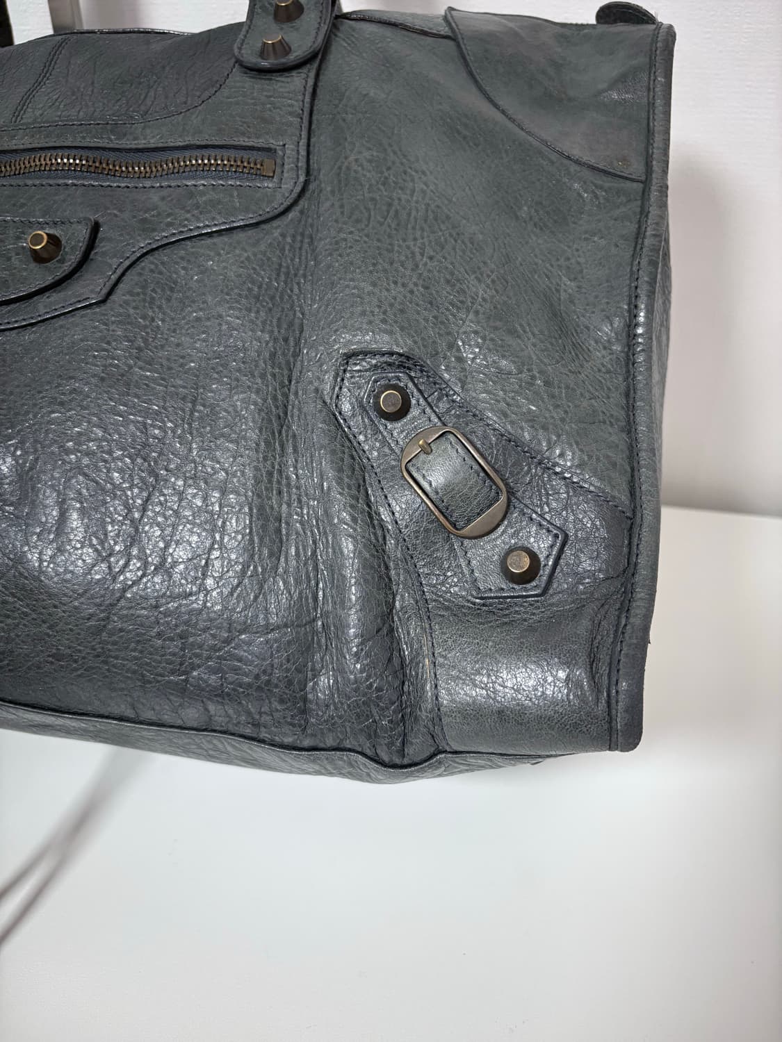 발렌시아가 워크 모터백 그레이 상품이미지5