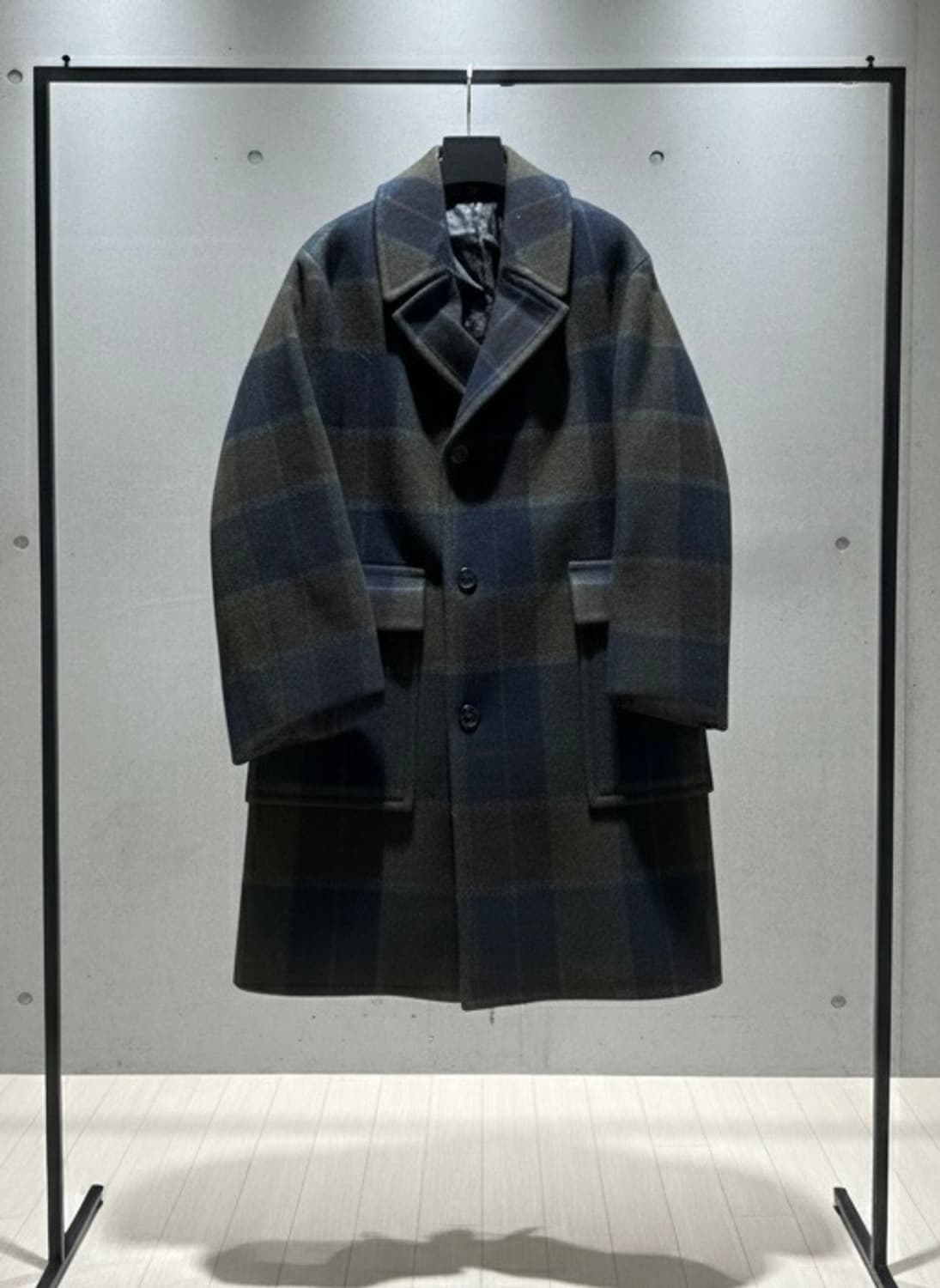 준지 체크 패턴 코트 48 상품이미지1