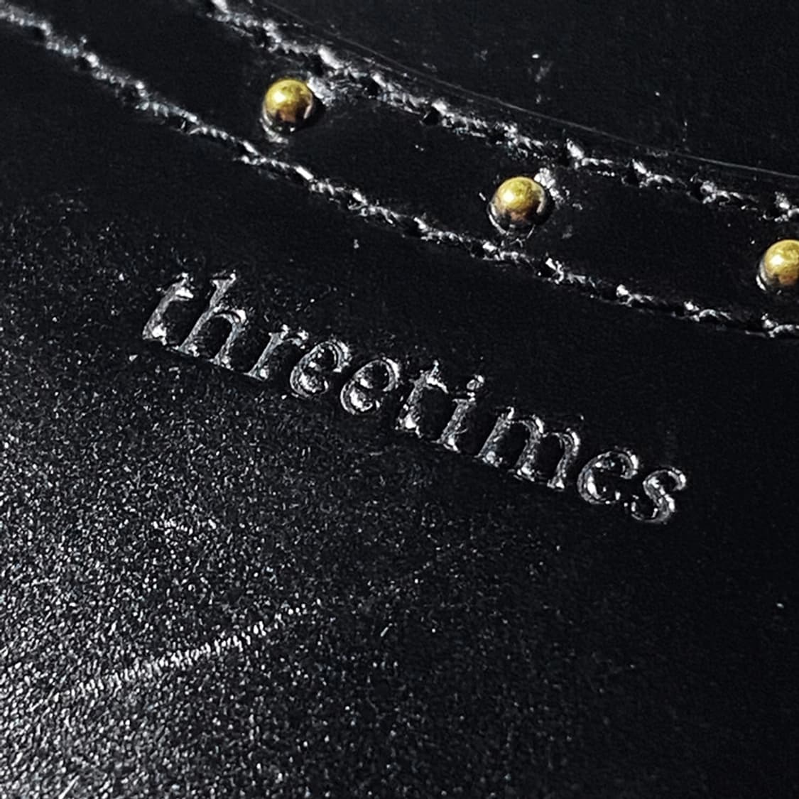 [정품] THREETIMES 쓰리타임즈 클래식 스터드 소가죽 카드지갑 상품이미지9