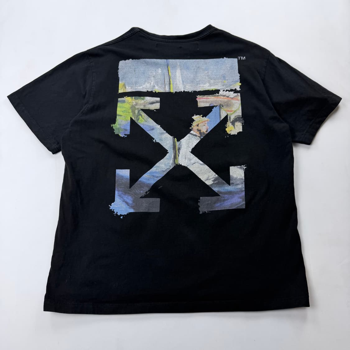 오프화이트 멀티컬러 애로우 반팔 티셔츠 상품이미지1