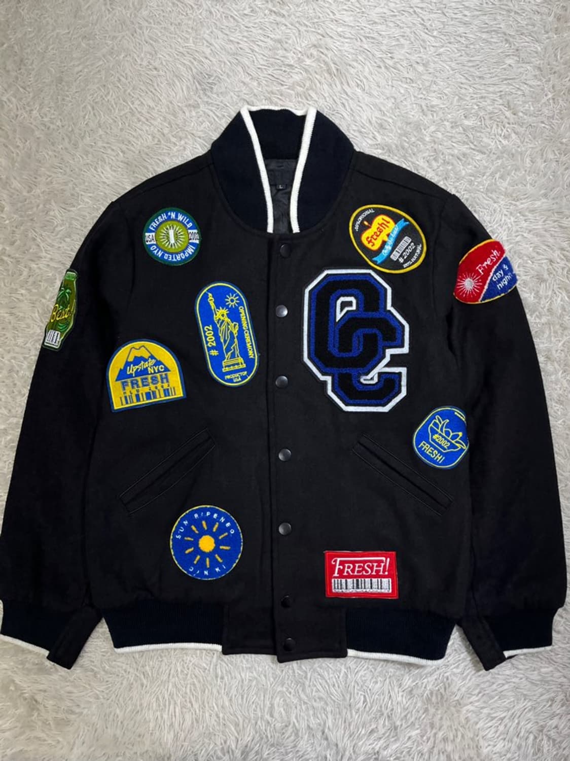 빈티지 올드스쿨 패치 바시티 자켓/#2943 상품이미지1