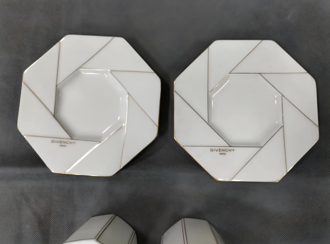 지방시 커피잔 찻잔 세트 화이트 골드 라인 상품이미지3