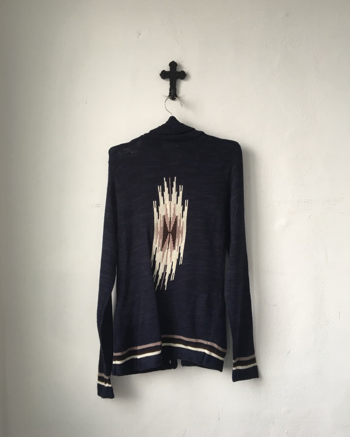 Navaho pattern knit cardigan 상품이미지3