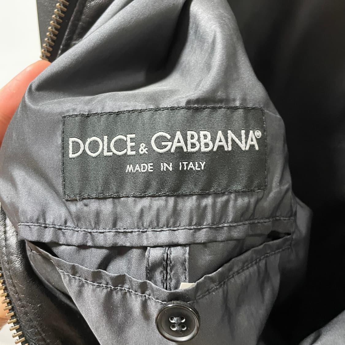 50 돌체앤가바나 램스킨 패치 나일론 자켓 상품이미지6