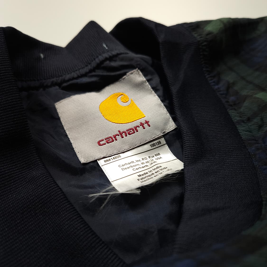 칼하트 올드스쿨 빅로고 박시핏 체크 우븐 웜업 (XL) 상품이미지5