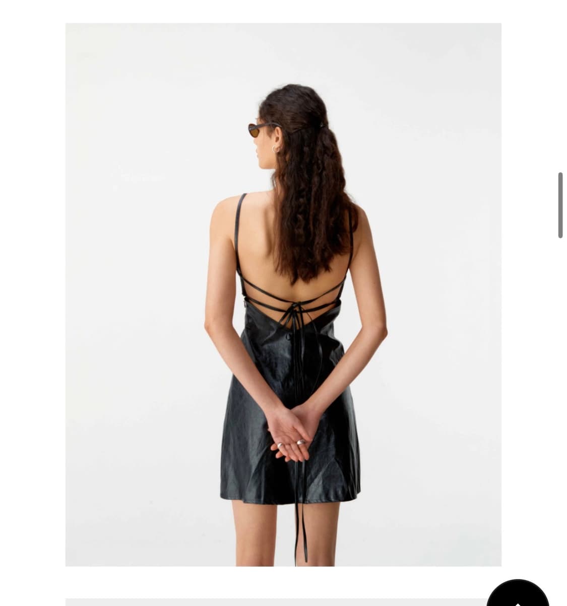 쿠어 페이크 레더 뷔스티에 드레스 상품이미지2