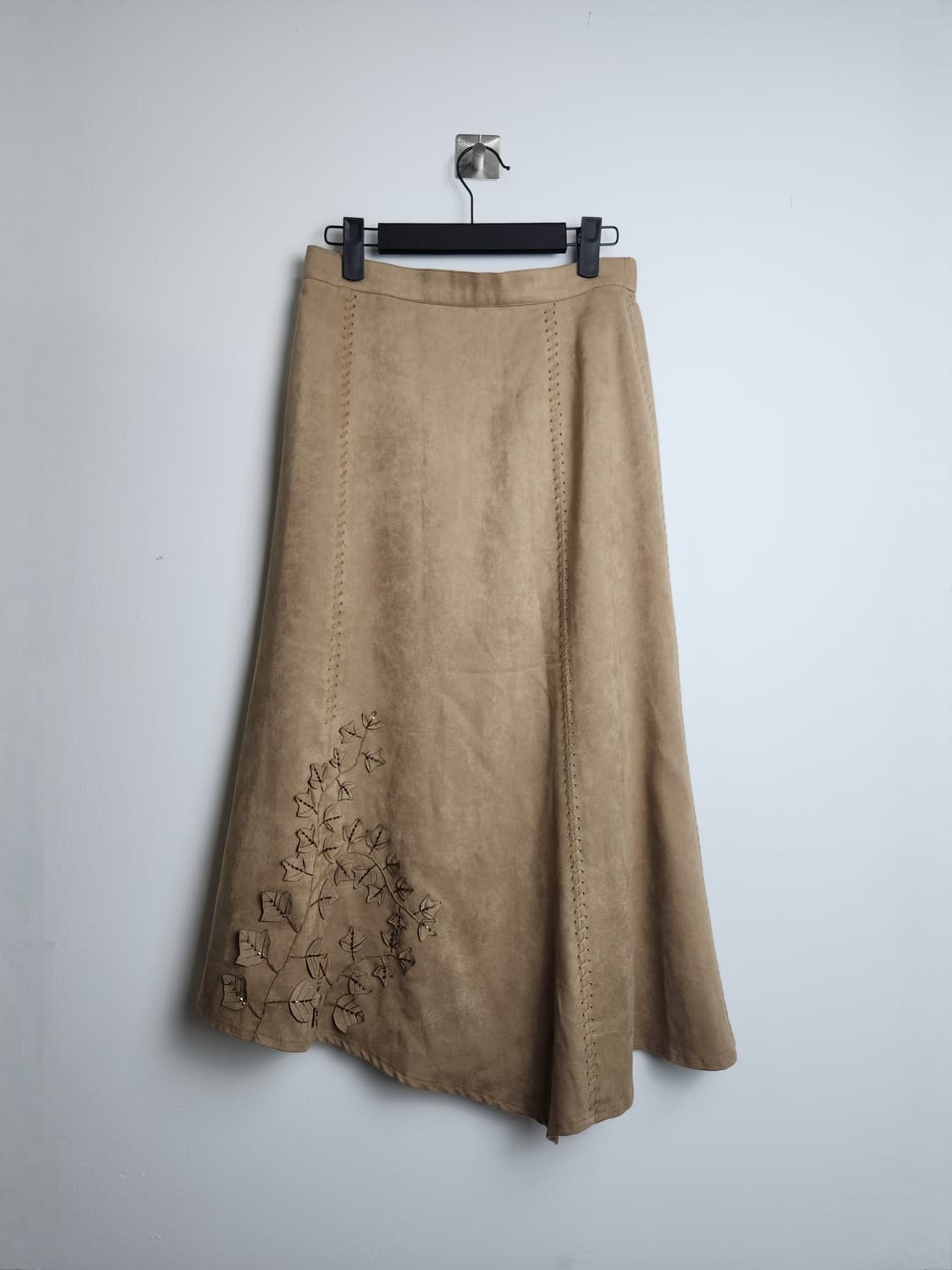 스웨이드 언발 스커트 상품이미지5