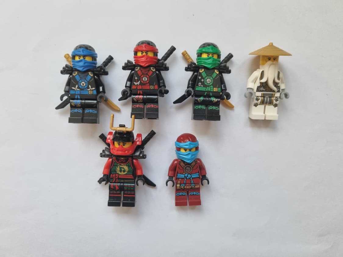레고 닌자고 제이, 카이, 로이드, 니야, 마스터우 피규어 상품이미지2