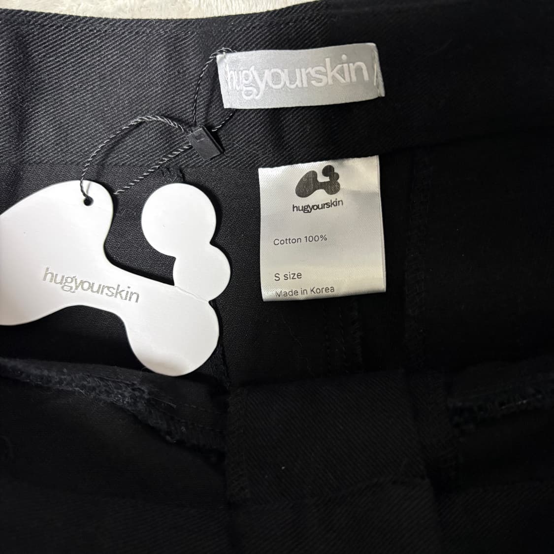 새상품) 허그유어스킨 멀티 카고 팬츠 블랙 S 상품이미지3