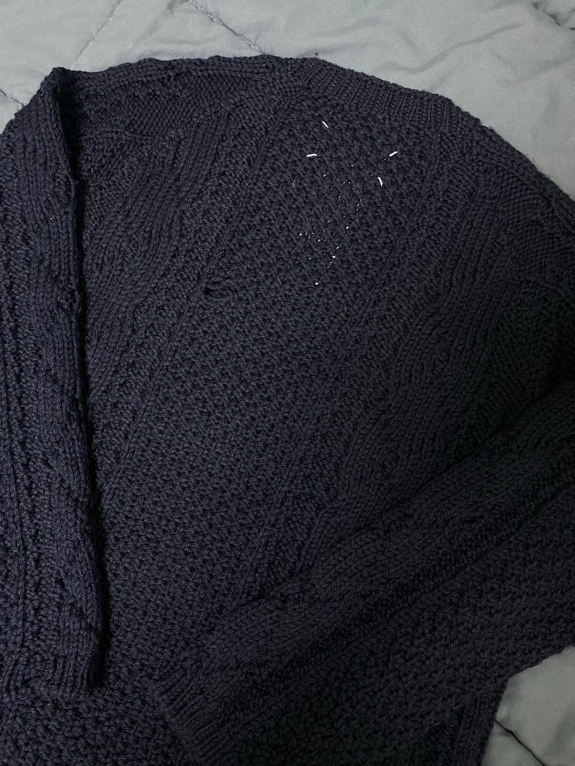 [105]마르지엘라 21FW 울 케이블 피셔맨 디스트로이드 니트 상품이미지2