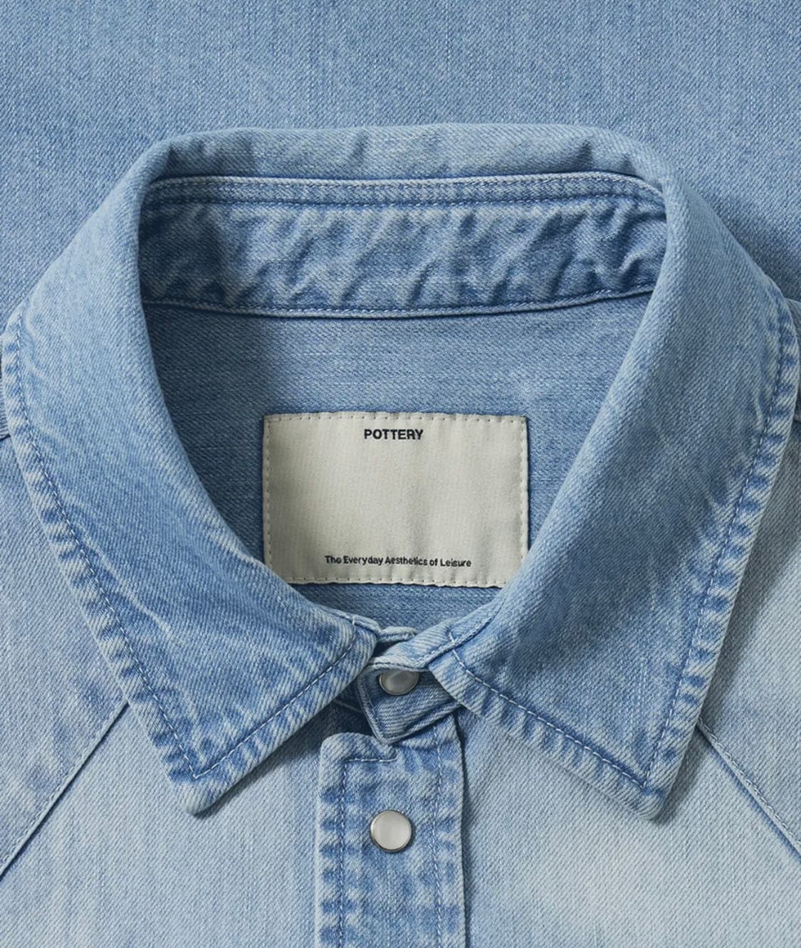 [새상품] 포터리 라이트 데님 셔츠 light denim shirt 상품이미지6